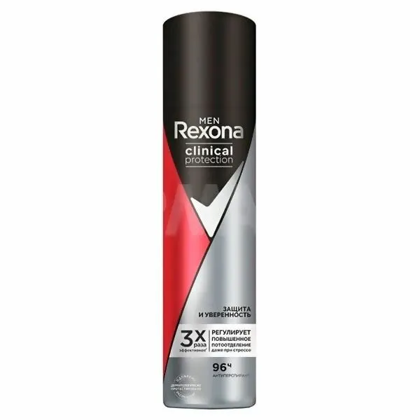 Дезодорант-спрей Rexona "Men", Clinical Protection, Защита и Уверенность, для тела, 75 мл