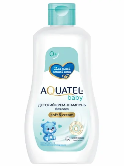 Крем-шампунь «AQUATEL Baby» хлопковое молочко, 280 г