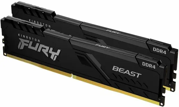 Оперативная память Kingston FURY Beast KF432C16BB1K2/32, 32ГБ, 288 контактов, DIMM, черная