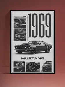 Постер на стену Ford Mustang без рамы (29,7х42см)