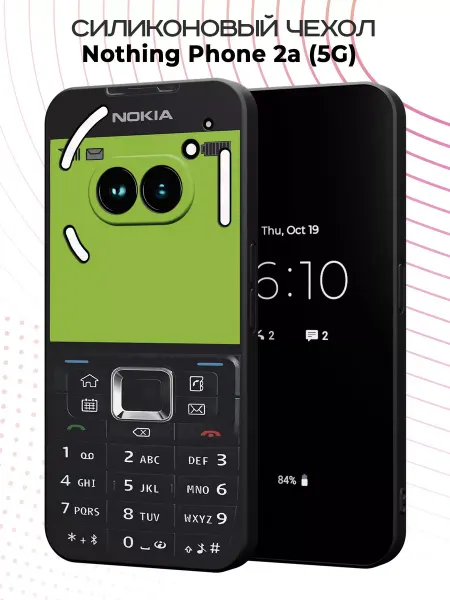 PBl store Чехол на Nothing Phone 2a (5G) с принтом Nokia