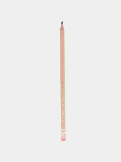 Карандаш чернографитный с ластиком Deli POP U526, 2B, 3 шт