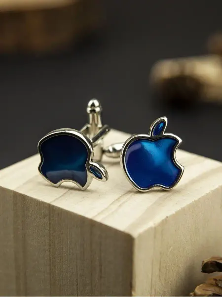 2beMan Запонки синие Apple
