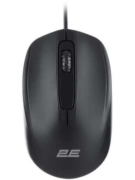 Проводная мышь 2E MF140 USB-A, черная для ПК и ноутбука