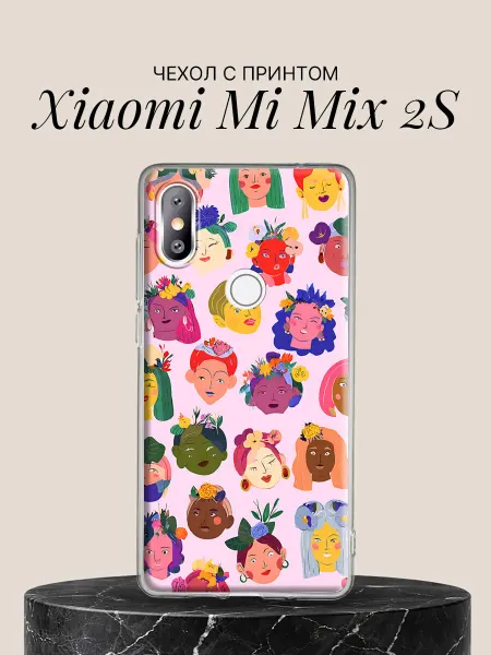 Xiaomi Чехол на Mi Mix 2S Женские портреты с цветами