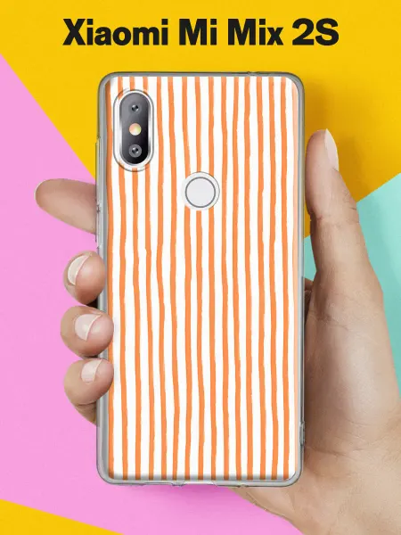 Xiaomi Чехол на Mi Mix 2S с принтом Волнистые полосы