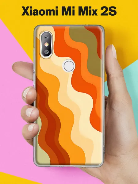 Xiaomi Чехол на Mi Mix 2S с принтом Волны тепла