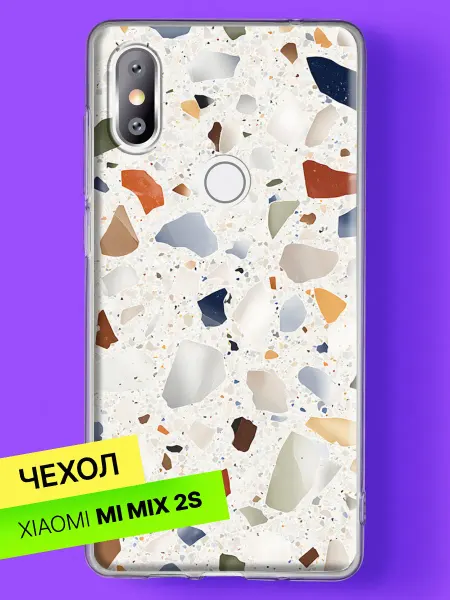 Xiaomi Чехол на Mi Mix 2S Терраццо мозаика цветные камни