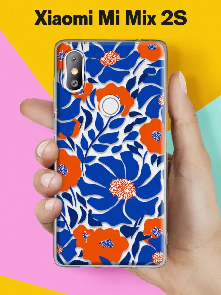 Xiaomi Чехол на Mi Mix 2S с принтом Розовые маки