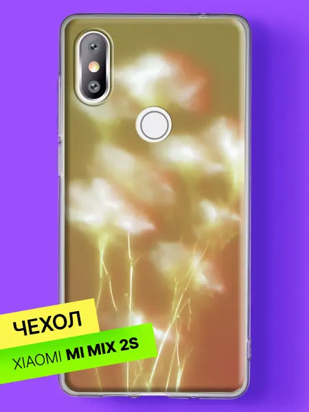 Xiaomi Чехол на Mi Mix 2S Нежные цветы в золотом свете