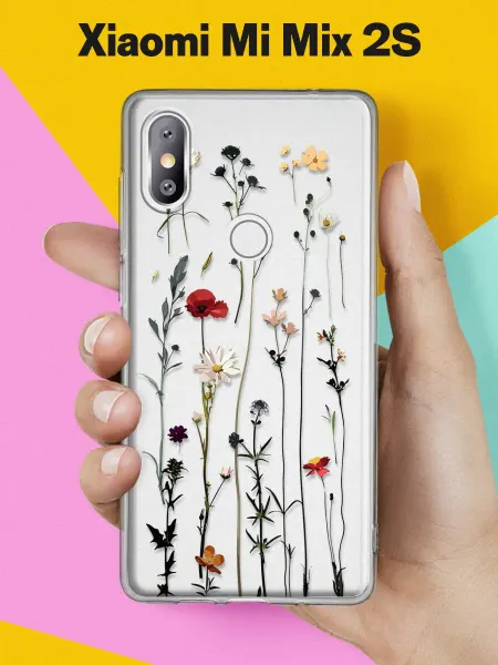 Xiaomi Чехол на Mi Mix 2S с принтом Полевые цветы