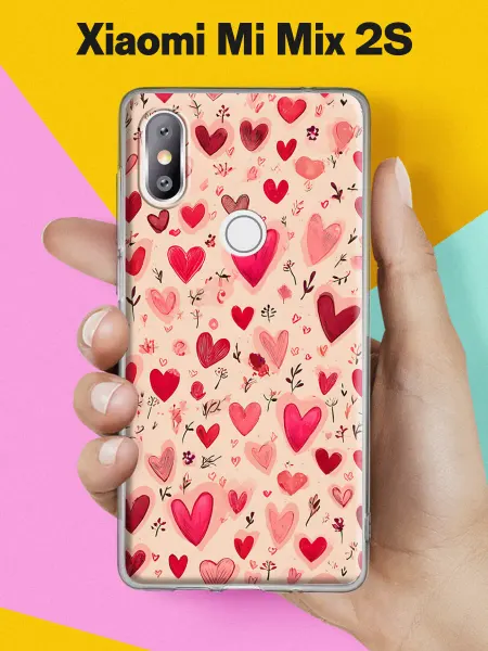 Xiaomi Чехол на Mi Mix 2S с принтом Сердечный сад