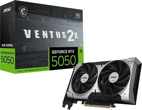 MSI Видеокарта GeForce RTX 5050 RTX 5050 8G VENTUS 2X OC 8 ГБ (RTX 5050 8G VENTUS 2X OC)