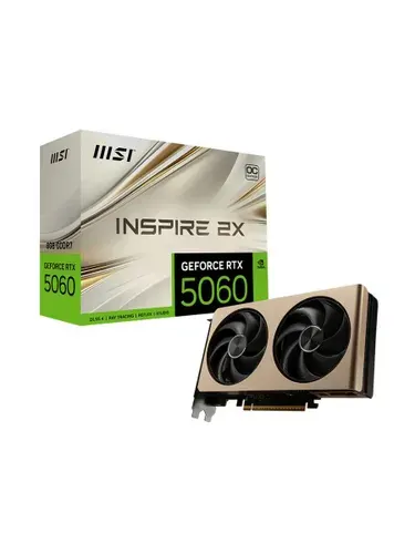 MSI Видеокарта GeForce RTX 5060 INSPIRE 2X OC 8 ГБ (RTX 5060 8G INSPIRE 2X OC)
