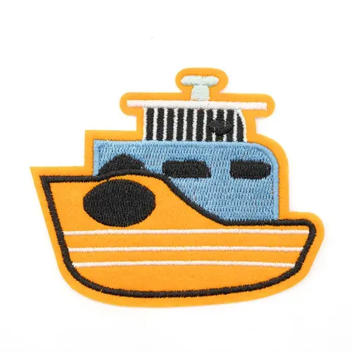 Термонаклейка для одежды, Кораблик, 7,2x8,5 см, Hobby&Pro