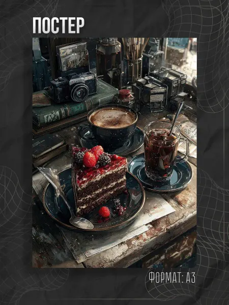 Store ST Постер на кухню "Десерт" А3