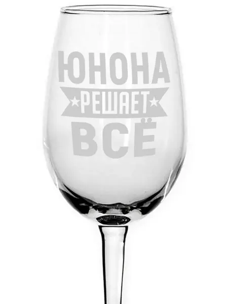 AVPodarki Бокал для вина Юнона решает всё - 350 мл