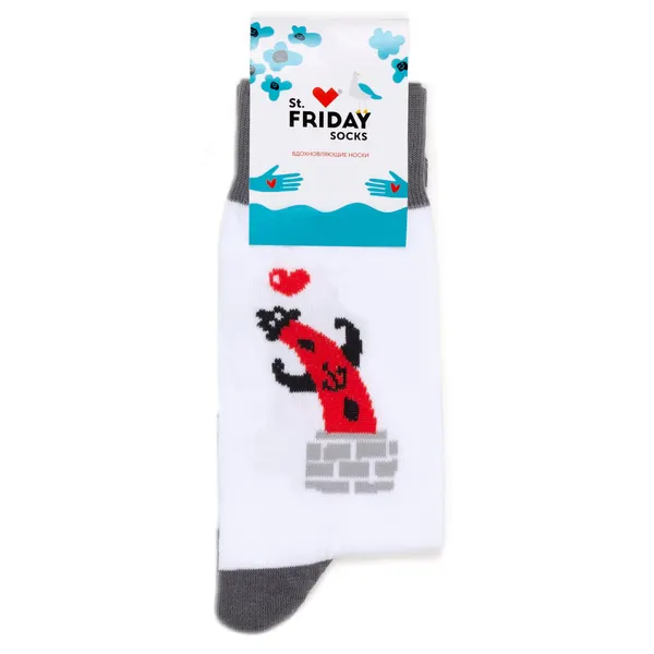 St. FridayНоски Носки с рисунками St.Friday Socks - Ждать тебя на стрелке