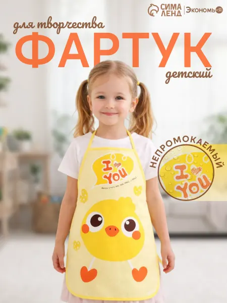 Экономь и я Фартук детский для творчества и кулинарии
