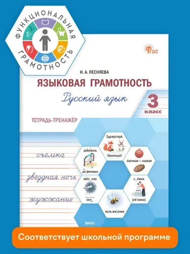 Функциональная грамотность. Языковая грамотность 3 класс. Русский язык: тетрадь-тренажёр | Песняева Наталья Александровна
