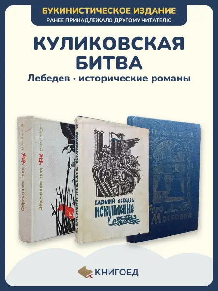 Книгоед Лебедев исторические романы Русь Куликовская битва 3 книги