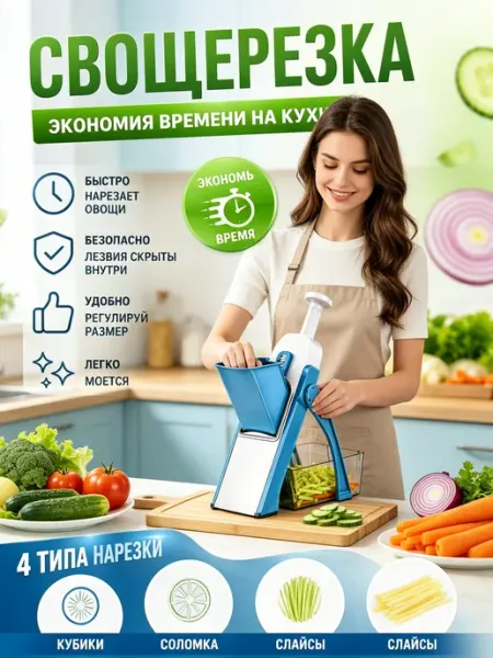 Овощерезка многофункциональная ручная