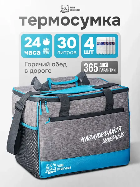 Термосумка сумка холодильник 30л с аккумуляторами холода