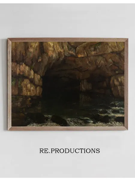 Re.productions Постер La source de la Loue (The Source - Gustave Courbet