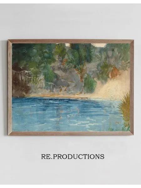 Re.productions Постер Blue Spring, Florida - Winslow Homer