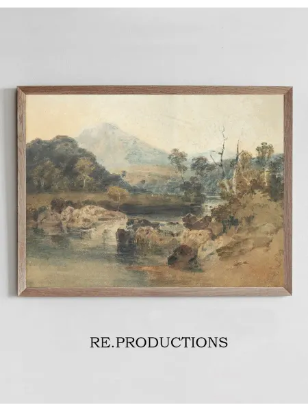 Re.productions Постер Snowdon from - Joseph Mallord William Turner