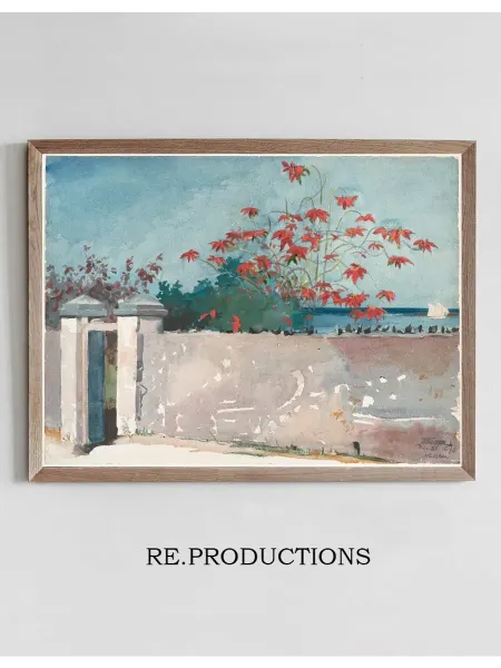 Re.productions Постер A Wall, Nassau - Winslow Homer
