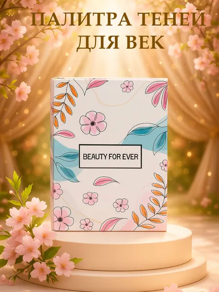 Книга теней для век, набор для макияжа с румянами, хайлайтером