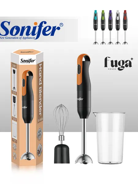 Sonifer 3 в 1: миксер, ручной блендер, чаша, мощность 1000 Вт