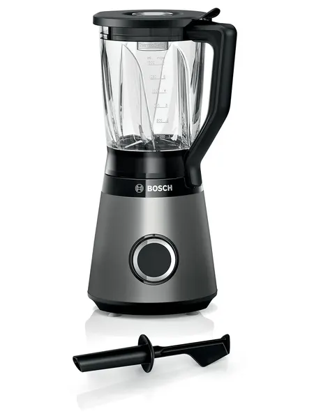 Стационарный блендер BOSCH MMB6172S Мощность 1200 Вт, скоростей 2, Импульсный, Защита перегрузки от перегрева Колка льда
