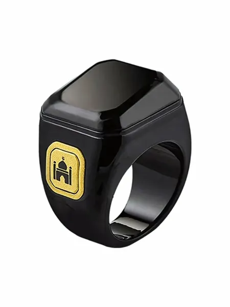 Кольцо-тасбих iQibla 20MM Smart Zikr, OLED экран, Bluetooth, черный