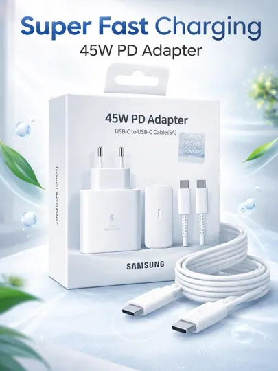 Зарядное устройство Samsung 45 Вт, 25 Вт, кабель Type-C, быстрое зарядное устройство