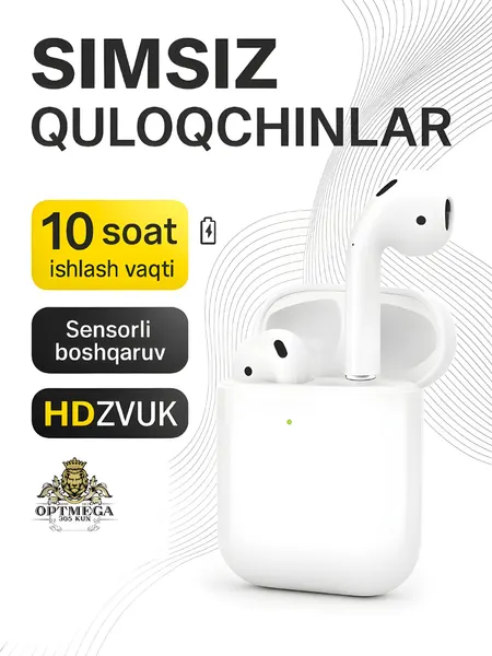 Беспроводные наушники i12 — мощный бас, Hi-Fi звук, Bluetooth 5.3, долгое время работы