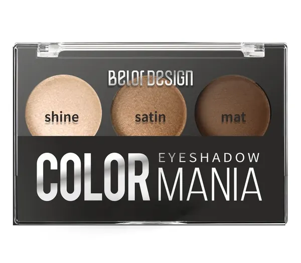 Тени для век Belor Design "Smart Girl COLOR MANIA", тон 32 Утренний капучино, палетка