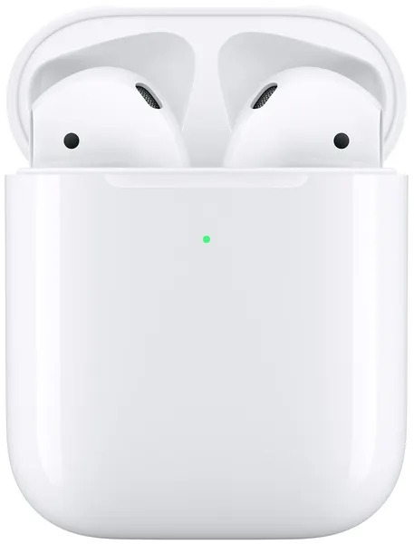 Гарнитура вкладыши Apple AirPods белый беспроводные bluetooth (беспр. кейс в компл.)