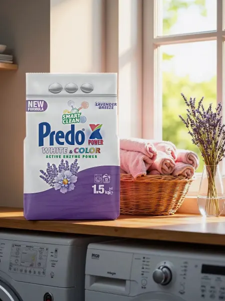 PREDOX Стиральный порошок для белого и цветного белья 1,5кг лаванда