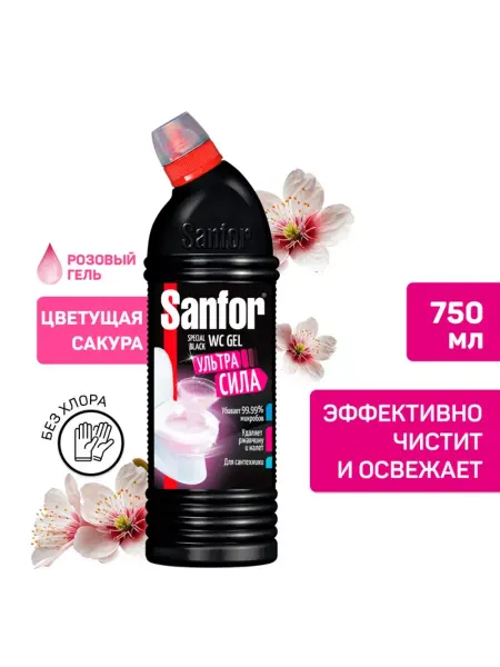 SANFOR Универсальное чистящее средство WС Special Black 750 мл
