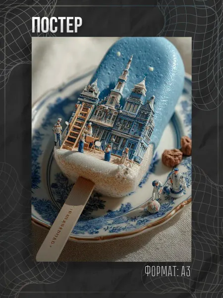 Store ST Постер на кухню "Еда, десерт, мороженое" А3