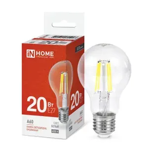 InHome Лампа светодиодная LED-A60-deco 11Вт 230В Е27 4000К 1160Лм