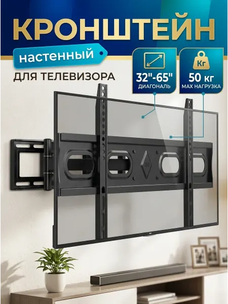 DREAMING HOUSE Кронштейн для телевизора регулируемый вылет дом