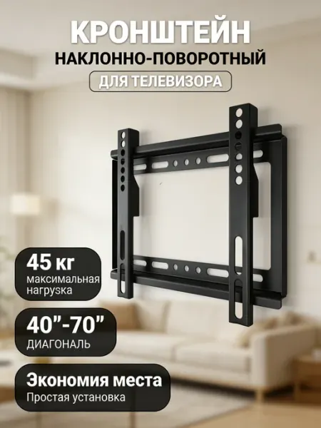 UniTeki Кронштейн для телевизора универсальный для любых стен