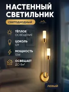 Бра настенный светодиодный в спальню 1 шт