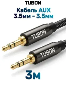 Кабель TUBON Аудио AUX 3.5мм mini jack (M) - 3.5мм mini jack (M) MJMJ007 3м