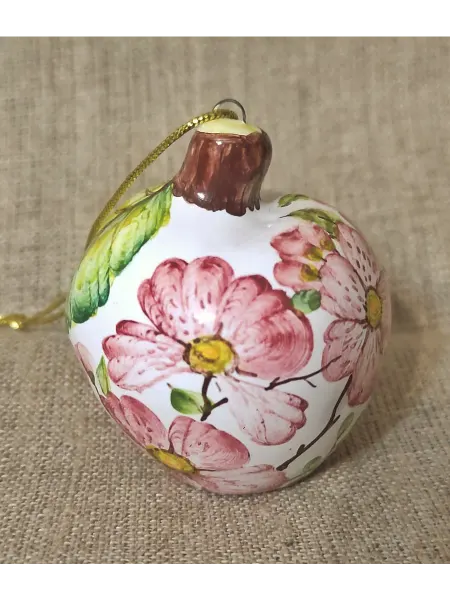 Яблочко, елочная игрушка