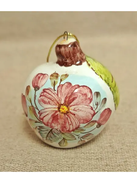 Яблочко, елочная игрушка