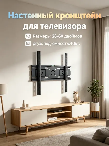 АМИРС Кронштейн для телевизора 26-60" подарок